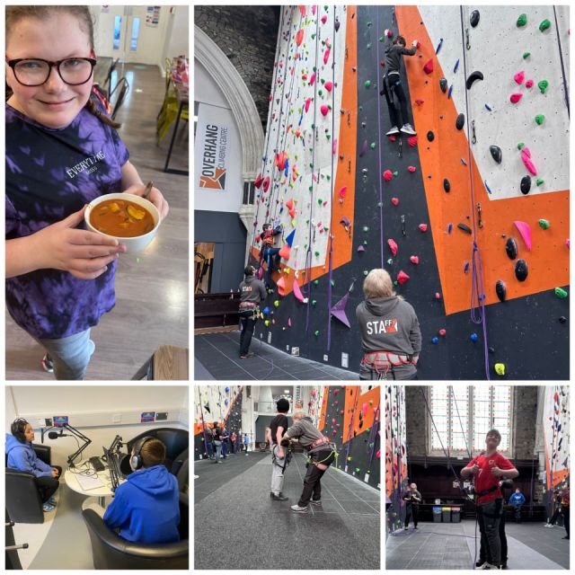 Awesome way to finish off half term with a trip to Overhang Carmarthen Climbing Centre where the young people played some climbing games and scaling the big walls, climbing the different grades.

Followed by podcasting with Chris and the young people by making an introduction for it. 

Free meal Friday was a 50/50 hit this week as it consisted of veg. 

See you all tommorow. 

#freemealfriday #communityfoundationwales