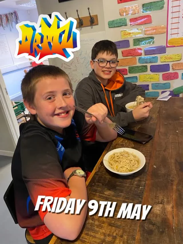 Friday wouldn't be Friday without a bangin' free meal and tonight was no different with chicken noodle soup. We also made sugar scrub and some of young people earned time credits making some music for our Dr Mz Gaming Podcast Dr Games.