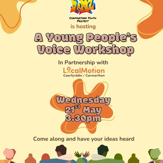 Coming up next week the launch of our new young peoples forum , open invite to all young people aged 11+  @followers@localmotioncaerfyrddin