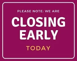 Don't forget that we will be closing at 5.30pm tonight for our AGM meeting.